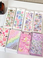skysonic 8pcs full set series decorative stickers bear rose maple leaf idol cards scrapbooking diary sticker korean stationery