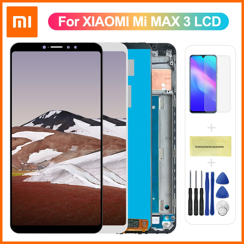 Черный ЖК-дисплей 6 9 &quotMi MAX 3 для Xiaomi Max дисплей с сенсорным экраном и дигитайзером