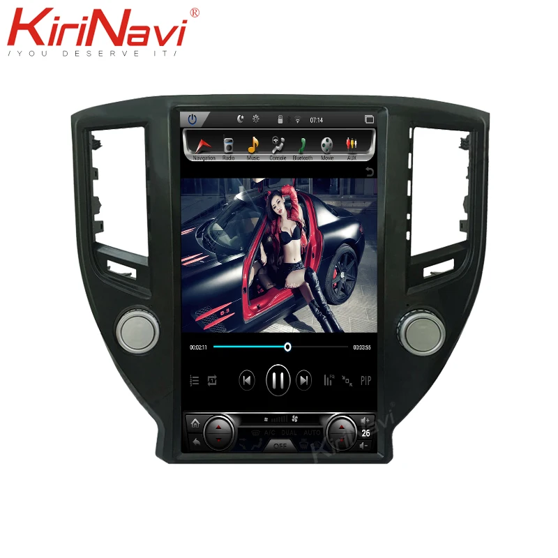 Автомагнитола KiriNavi Telsa с вертикальным экраном 13 6 дюйма Android 9 0 Dvd плеером для Toyota