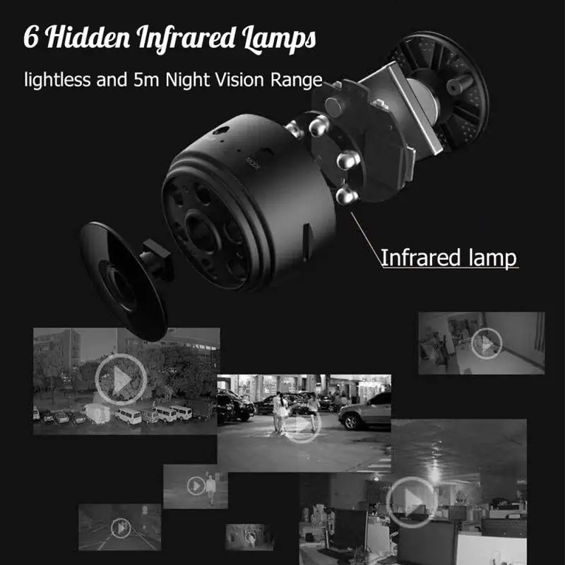 1080P HD мини IP wifi камера видеокамера Беспроводная Домашняя безопасность DVR камера ночного видения SD карта CCTV монитор для улицы