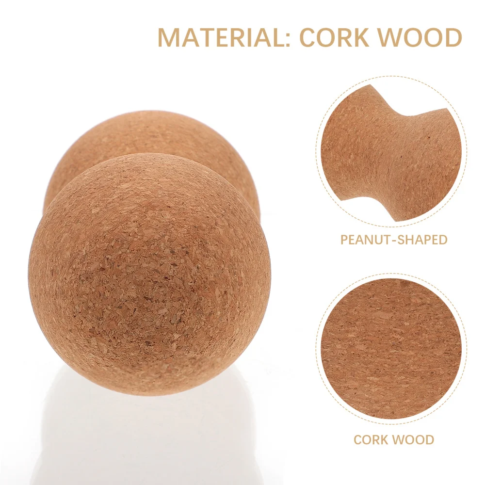 

1Pc Cork Wood Creative Peanut Shape Massager (Assorted Color)