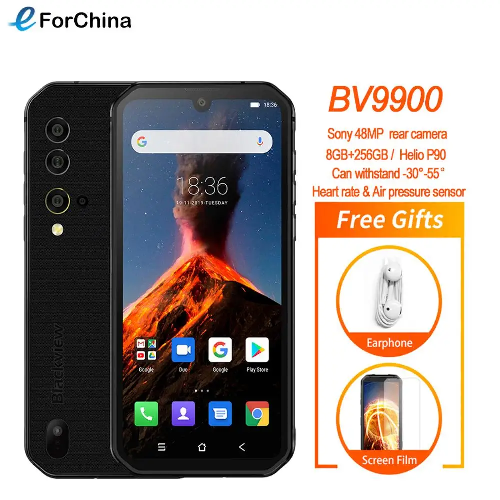 Blackview BV9900 Helio P90 Octa Core 8 Гб 256 5 84 &quotFHD + безрамочный экран с IP68 Водонепроницаемый