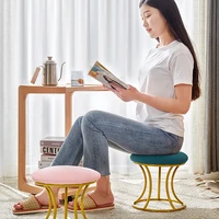 luxury nordic living room stool golden gold colored toilet stool to change shoes art for door iron stools with rotating for home