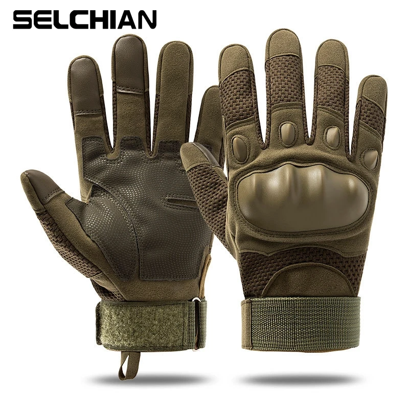 Перчатки с закрытыми пальцами для мужчин и женщин военные тактические митенки