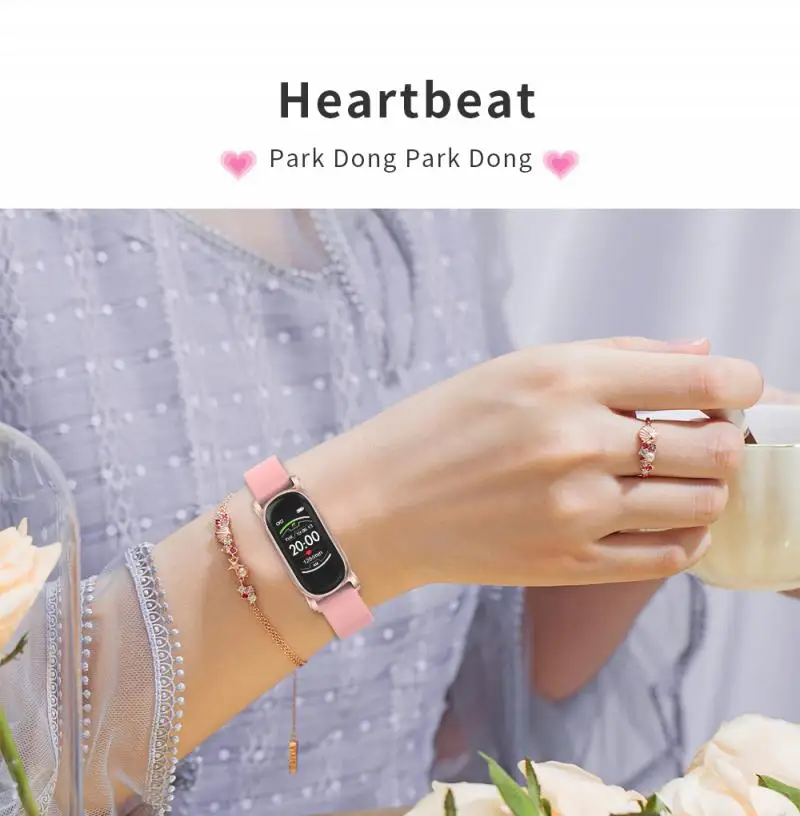 yh6 smart bracelet menstrual cycle reminder music control female bracelet ip67 waterproof portable fashionable wearable device free global shipping