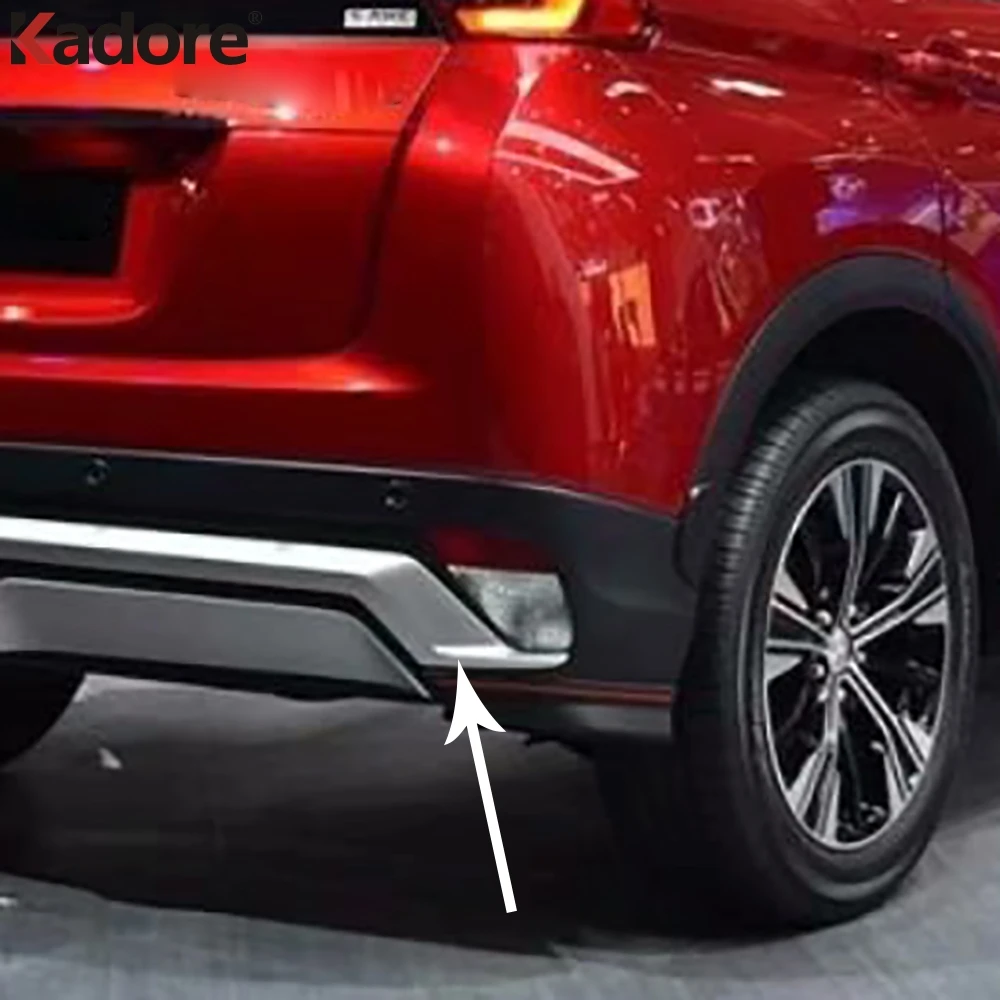 Накладка на задний бампер для Mitsubishi Eclipse Cross 2017 2018 2019 ABS матовая декоративная