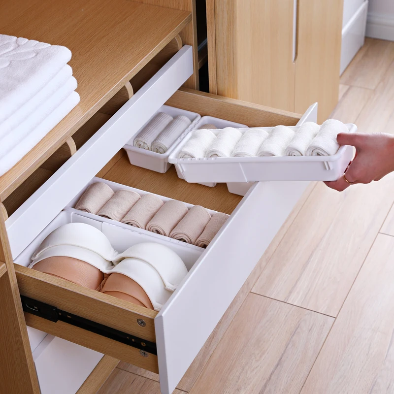 Выдвижная коробка для хранения ящика делитель Пластиковые кухонные столовые