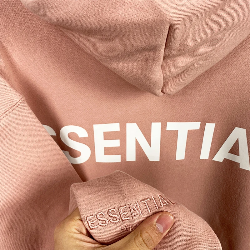 

19ss New Hoodies Blush Color Pink Color Sweatshirts Fog Kanye West Jerry Lorenzo Loose Ovesized Hoodies Cotton