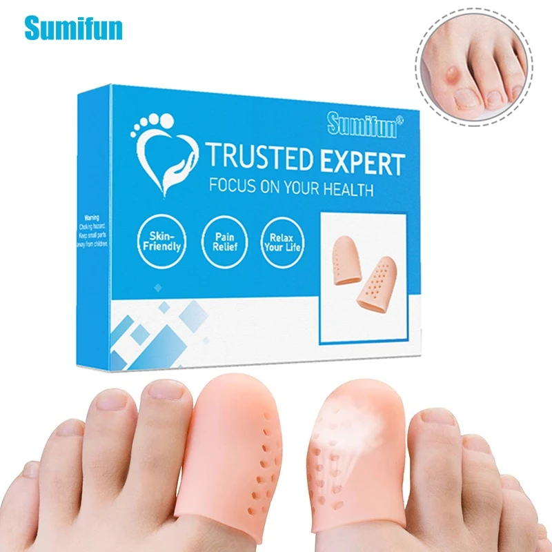 

8pairs Different Sizes Big Toe Protector Corn Bunion Blister Thumb Care Effectively Relieve Pain Silicone Soft Breathable