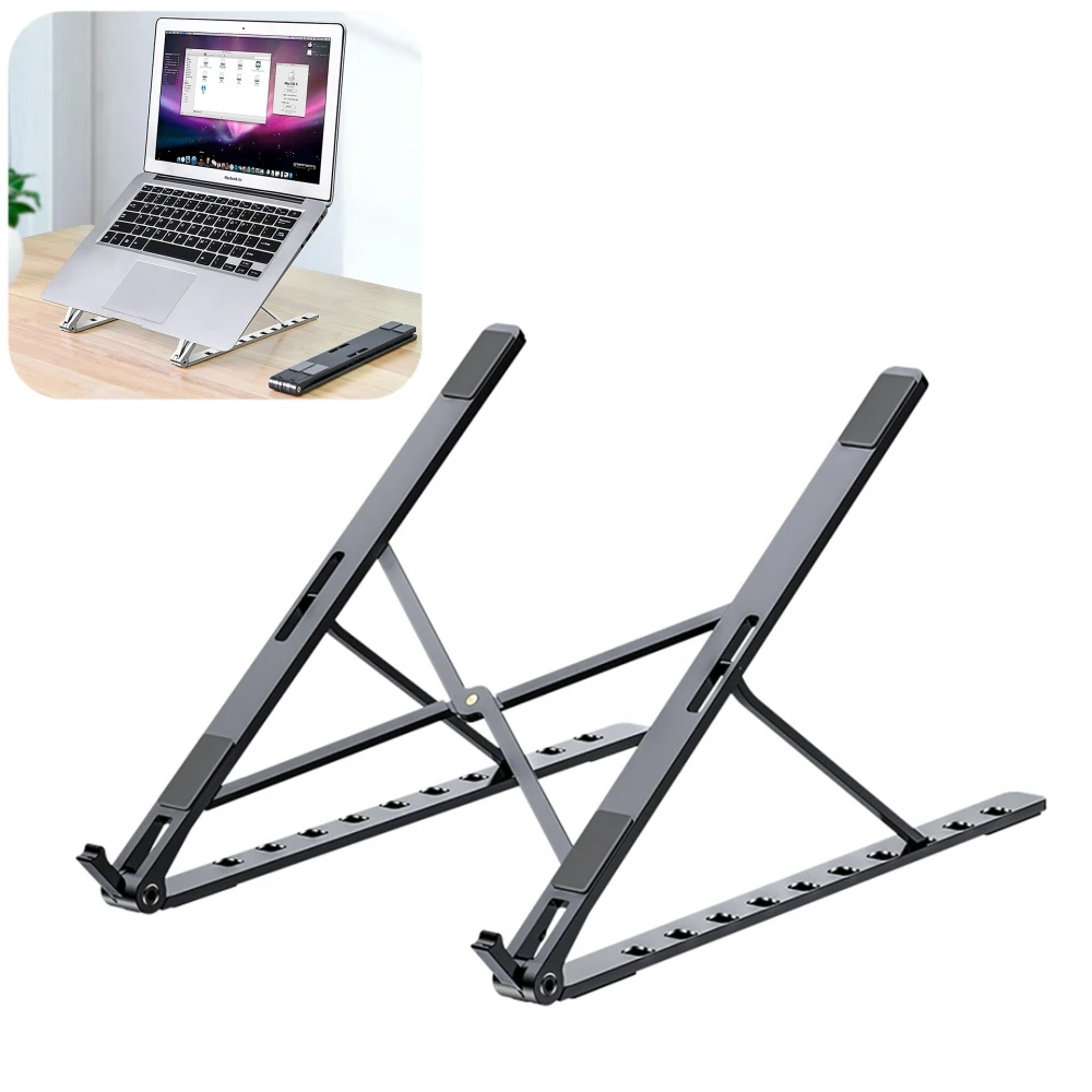Portable Foldable Laptop Stand Aluminum Adjustable Desktop Tablet Holder Base