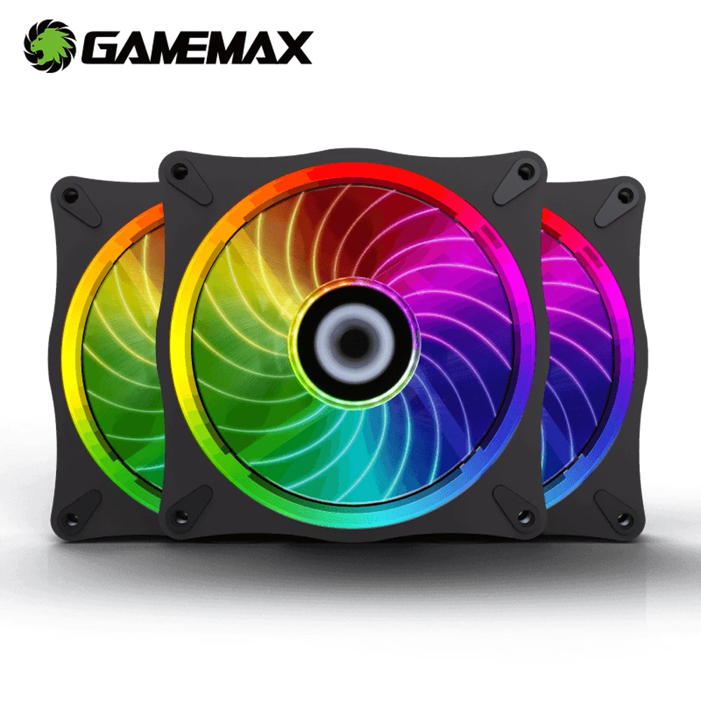 

GameMax RL300 RGB PC Fan 120mm ATX Case Radiator Adjustable LED ARGB Quiet Remote Computer Cooler Cooling Fan RGB Case Fans