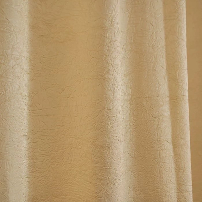 Комплект штор портьерных Тергалет 140х260 см-2 шт цвет тёмный шампань | Дом и сад