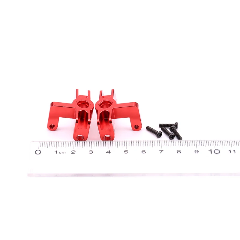 

Wholesale New WLtoys 144001 RC Car Spare Parts 4WD Metal Accessories 144001-1251 Red Metal Front Wheel Seat 1/14