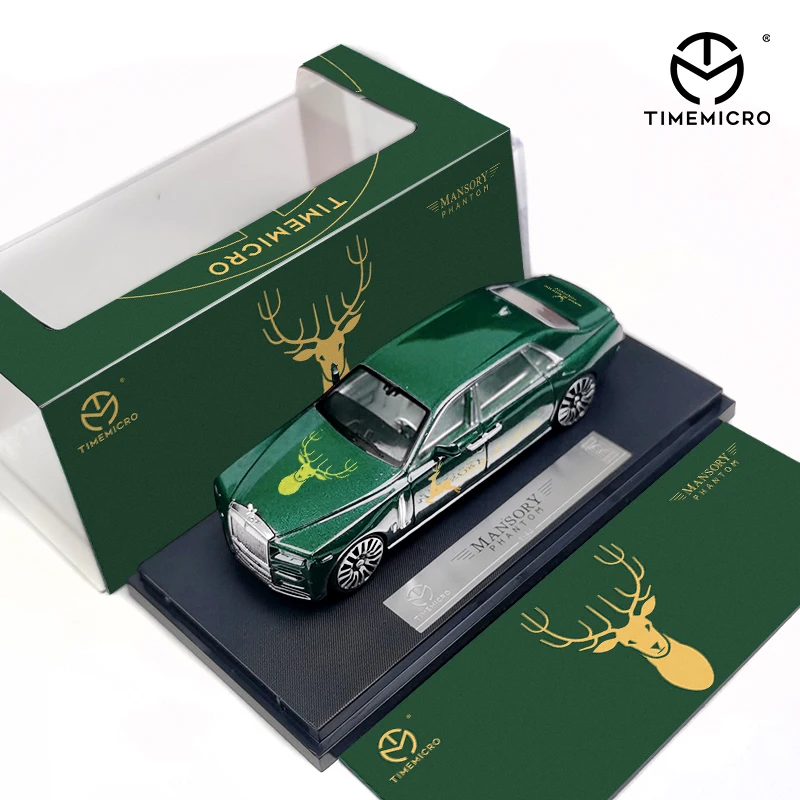 

Модель автомобиля TimeMicro 1:64 Rolls Royce Phantom Green deer head