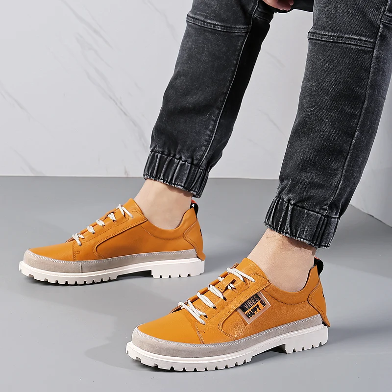 2022 мужские кроссовки из натуральной кожи для отдыха Прогулочная обувь Мужская