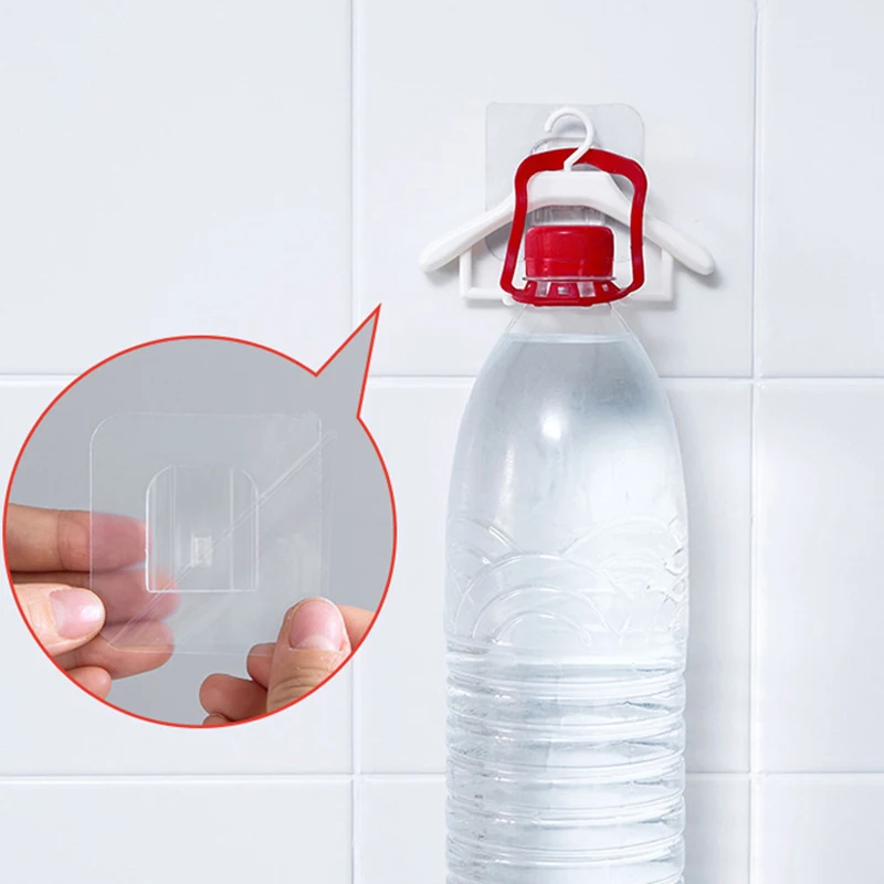 

1/4pc Toothbrush Holder Rack Wall Mounted Pouch Free Self-adhesive Toothbrush Organizer Rack Mini Hanger Shaped Bathroom Shelves