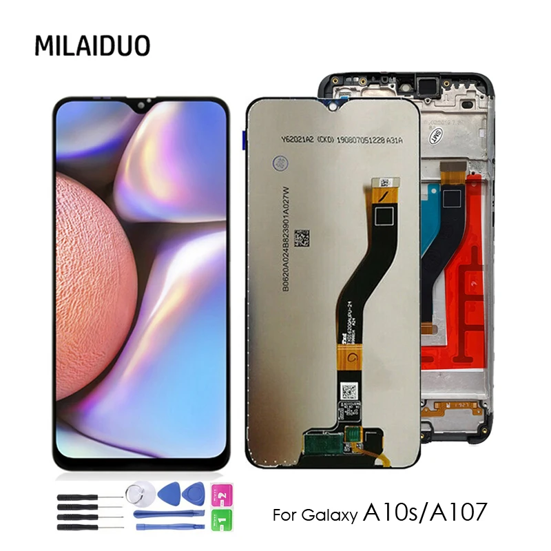 

ЖК-дисплей для Samsung A10s A107FD A107M 6,2 ''ЖК-дисплей для Samsung Galaxy A107/DS A107F сенсорный экран дигитайзер в сборе Замена