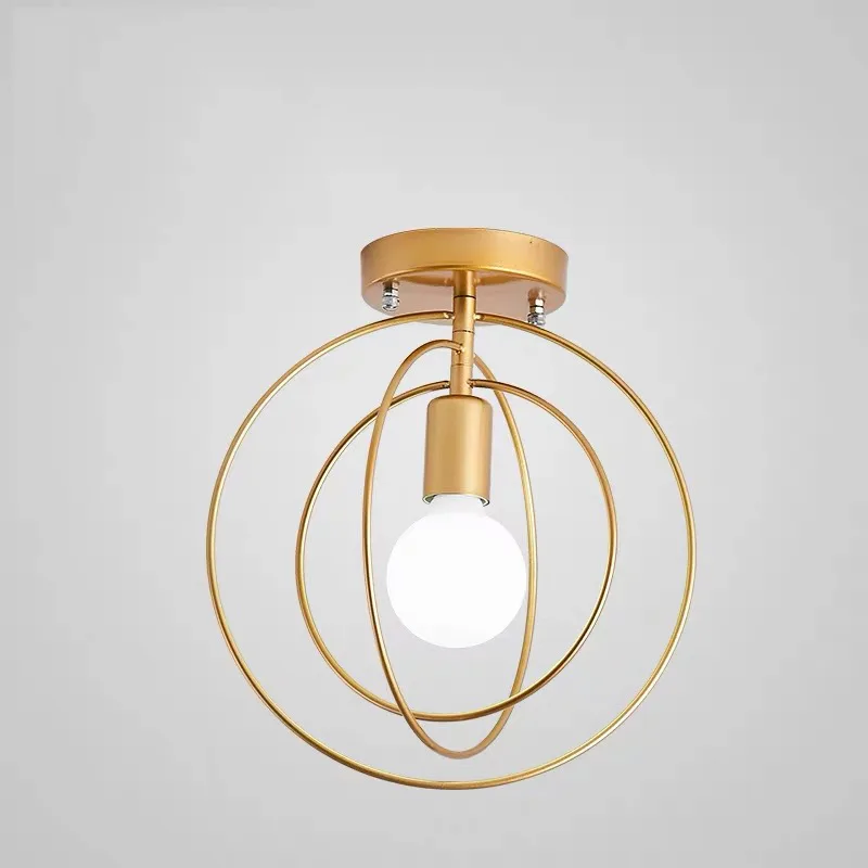 Роскошный золотистый потолочный светильник LukLoy со звездами в коридоре украшение