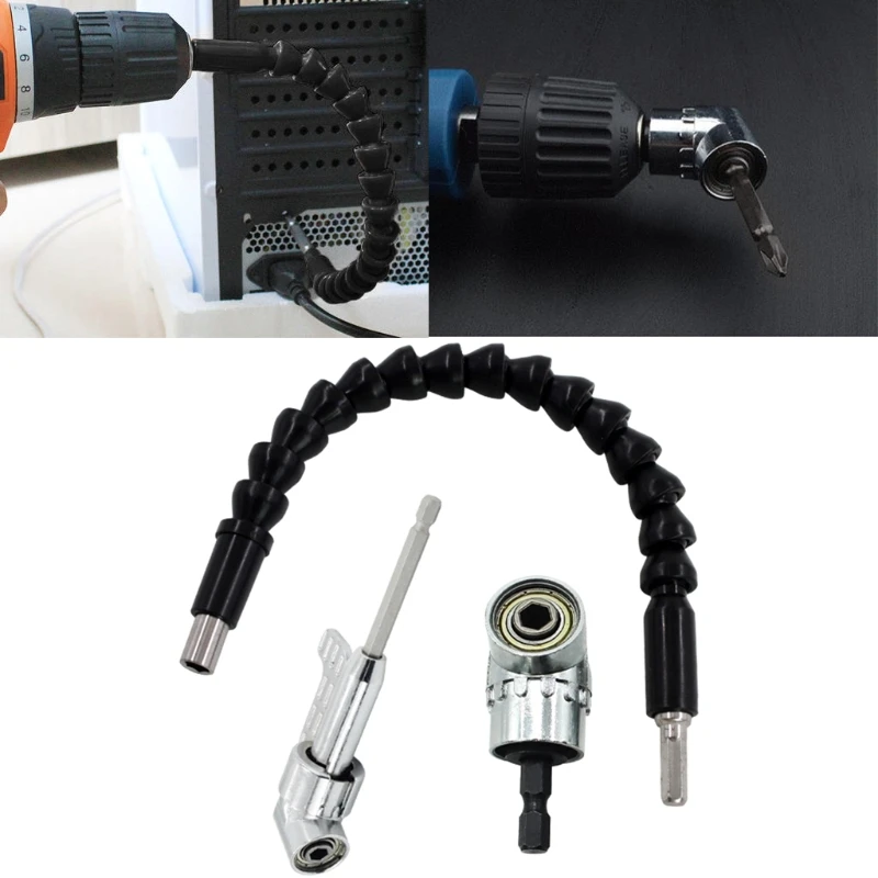 

Angle Screwdriver Set Socket Holder Adapter Adjustable Bits Screw Driver Tool