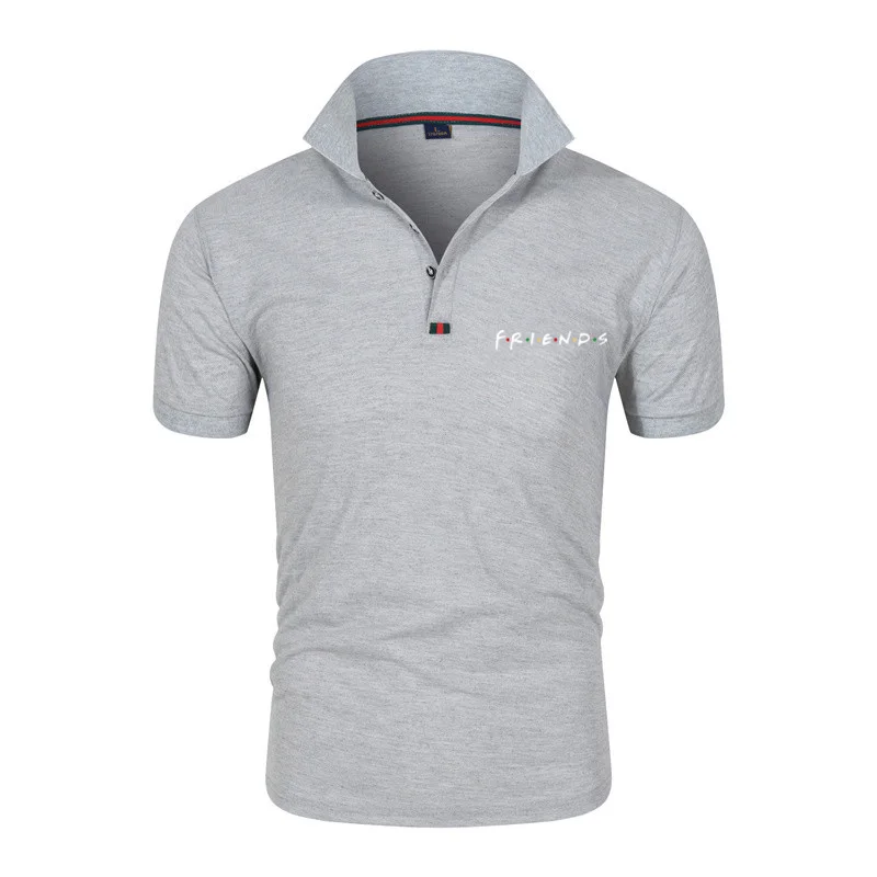 

2021 Summer New Sport Men's Polo Shirt High Quality Men's Short-sleeved Lapel Slim Fit Casual Business Social Short-sleeved