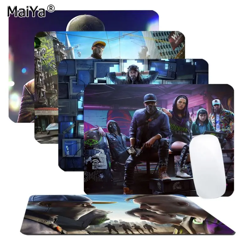 

MaiYa New Arrivals Watch Dogs Gamer Speed Mice Retail Small Rubber Mousepad Smooth Writing Pad Desktops Mate gaming mouse pad