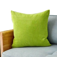 european style soft cushion cover corduroy flocking stripe pillowcase for sofa decor throw pillow covers 30x50cm45x45cm50x50cm