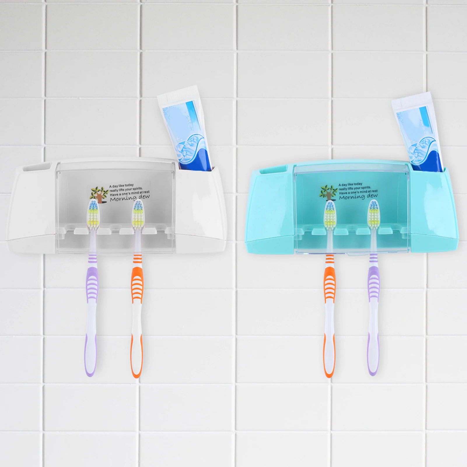 Пыленепроницаемый держатель для зубной щетки органайзер самоклеящийся ящик