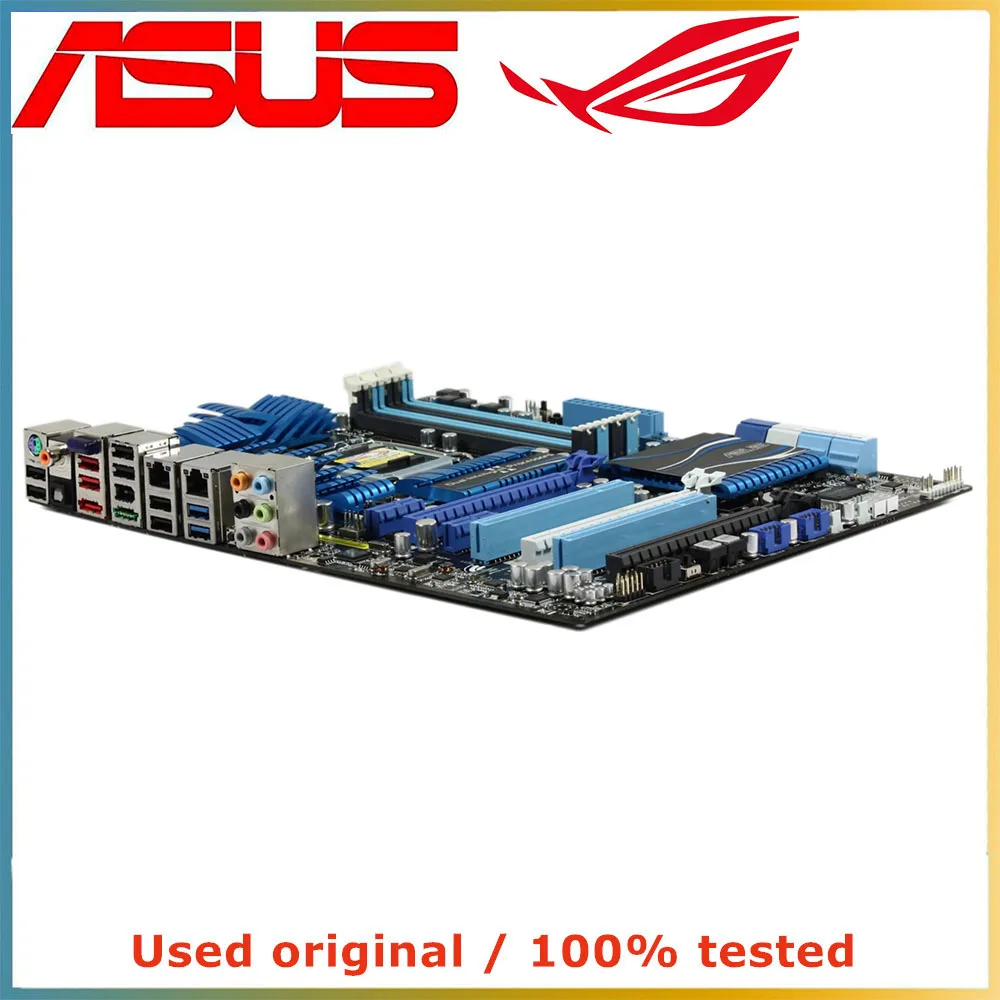 Для процессора Intel P67 LGA 1155 для ASUS P8P67 Deluxe материнская плата компьютера LGA1155 DDR3 б/у