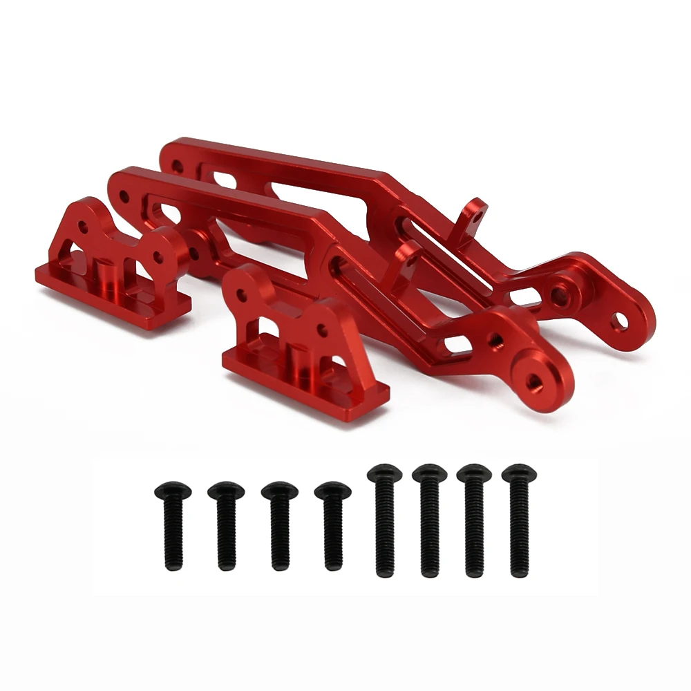 RCAWD-juego de montaje de aler&oacute;n trasero de aluminio para Arrma 1-8, KRATON NOTORIOUS OUTCAST, TALION, TYPHON, coches, piezas de actualizaci&oacute;n-1