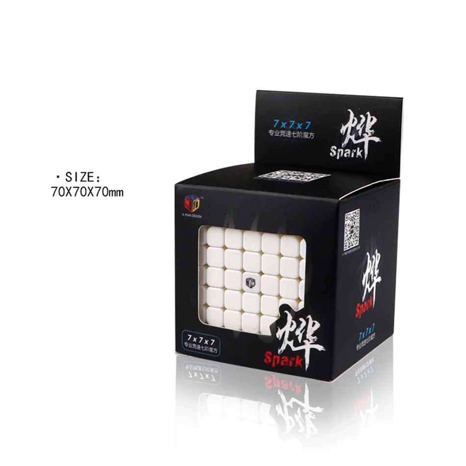 

Qiyi X-Man Design Spark 7x7 Magic Magnetic Speed Cube Professional Stickerless Spark M 7x7x7 Magnets Cube Puzzle Cube Magico