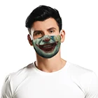 Классический дизайн joker, модная маска для лица, стимпанк, маски с принтом для взрослых, моющаяся Тканевая маска для рта, многоразовая, Подключаемая