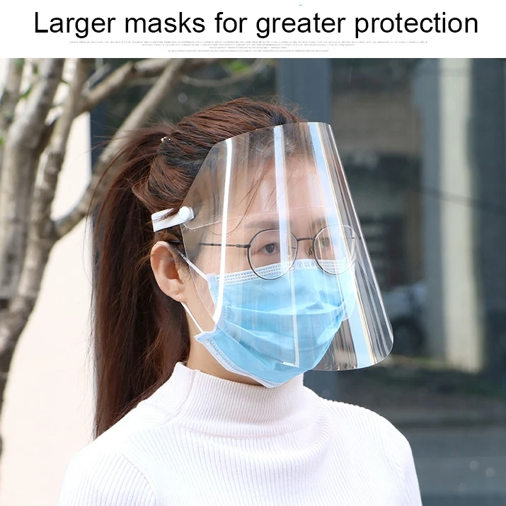 

10 PCS Anti-Saliva Splash Anti-Spitting Anti-Fog Anti-Oil Transparent Mask Face Shield