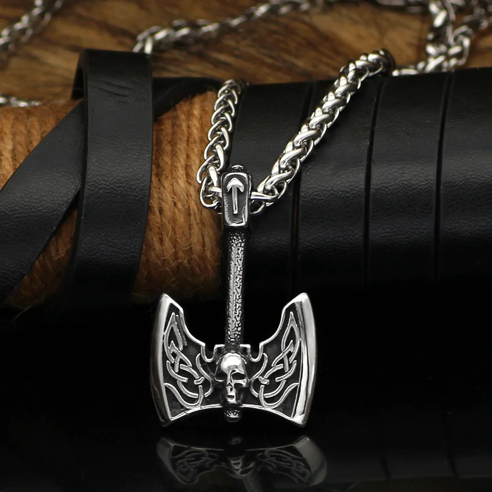 Женское Ожерелье для мужчин топор ювелирные изделия викингов подарок | Украшения