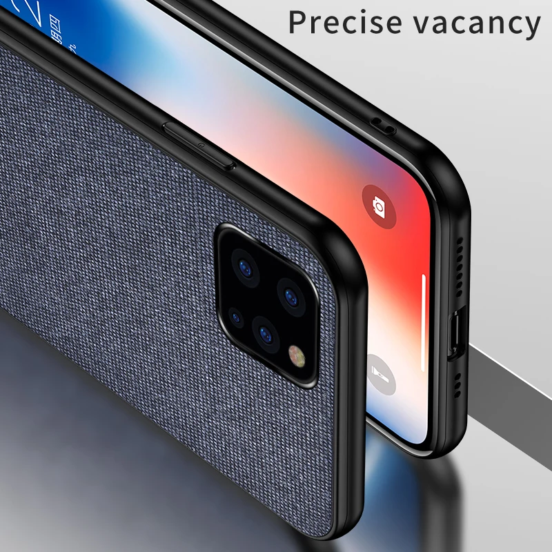Eqvvol Fabric Cloth Splice Pattern Case For iPhone 11 Pro MAX X XR XS Luxury Canvas Back Cover 7 8 6 6s Plus 10 Cases | Мобильные