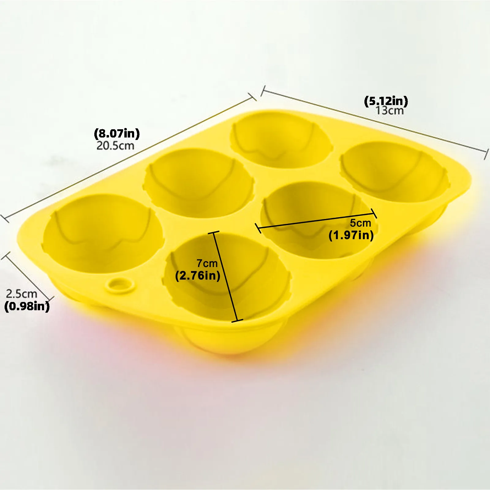 

6 Cavity Easter Eggs Silicone Mold Bakeware Silicone Mold DIY Dinosaur Eggs Chocolate Mold Flexible Demolded Kitchen Baking Tool