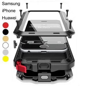 forhuawei mate 20 20 pro 30 30 pro p30 30 pro heavy duty doom armor metal aluminum shockproof case 360 protect phone cover free global shipping