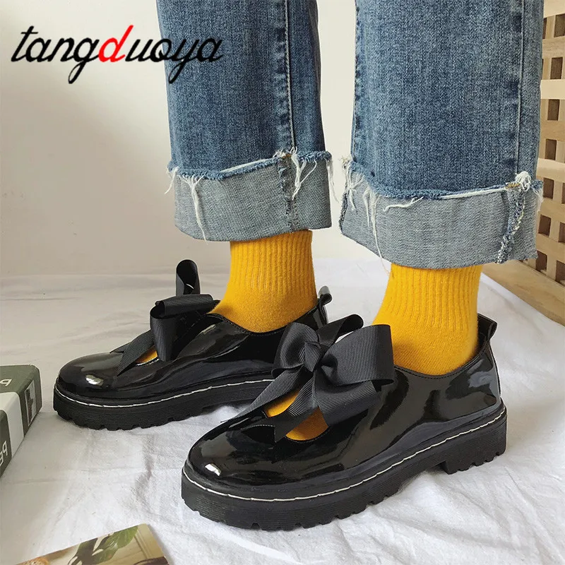 Милые повседневные туфли в стиле лолита детское платье молодежная обувь