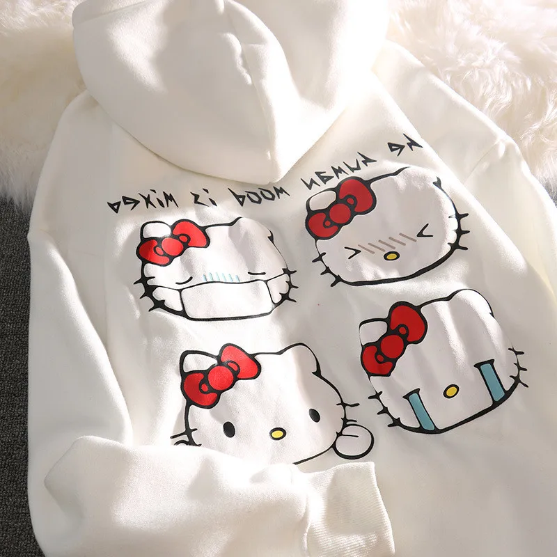 Harajuku Cartoon Women Hoodies Korean Cute Oversize Long Sleeve Autumn New Sweatshirts Japanese Kawaii Streetwear Hoodie | Женская