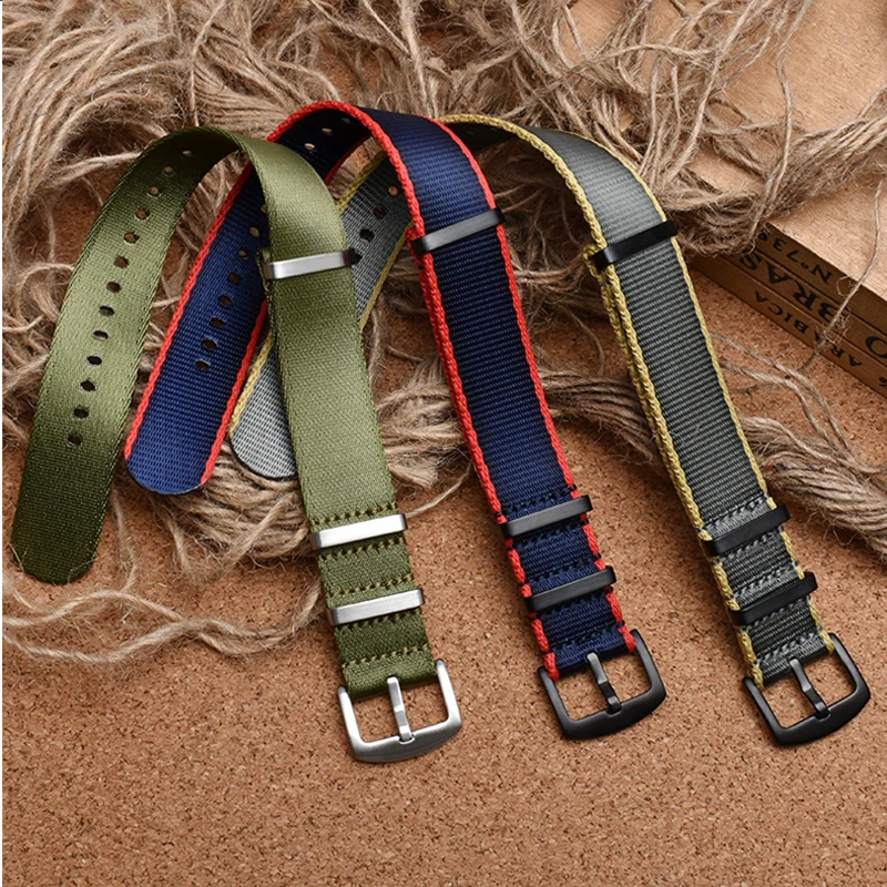 Нейлоновый ремешок для часов Nato военный парашютный с парашютом французских сил