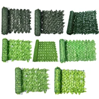 13m artificial privacy fence panel ivy leaf hedge screening roll green leaf privacy fence garden backyard balcony screen