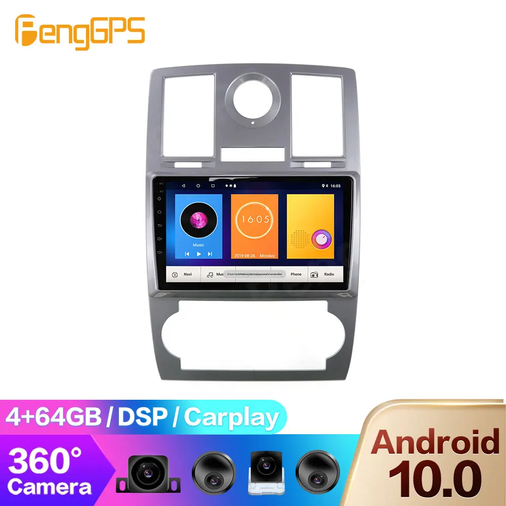 DVD-плеер для Chrysler 300C Jeep Dodge 2004-2014 Android Мультимедийное радио GPS-навигация Carplay DSP