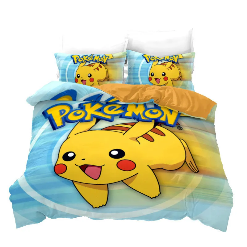 Комплект постельного белья TAKARA TOMY Pokemon из трех предметов пододеяльник Pikachu