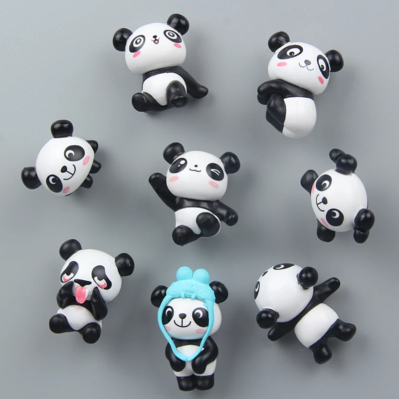 8 шт./компл. магнит на холодильник милый мультфильм панда размещение сообщения