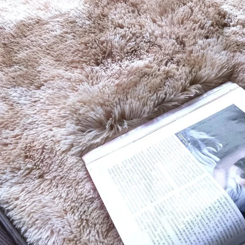 Пестрые плюшевые ковры для гостиной мягкий пушистый ковер домашний декор