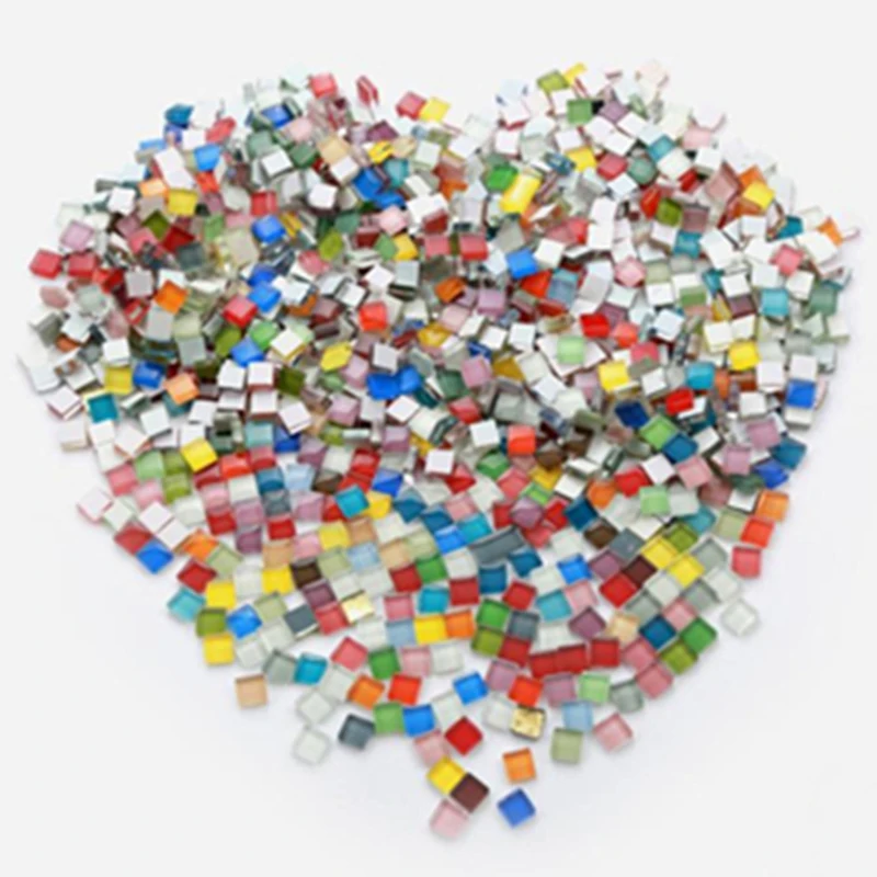 Прозрачная стеклянная мозаичная плитка 50 цветов | Дом и сад