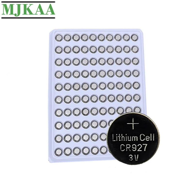 MJKAA 100 шт. CR927 батарея 927 DL927 BR927 1W ECR927 5011LC KCR927 LM927 литий ионная кнопка батареи для