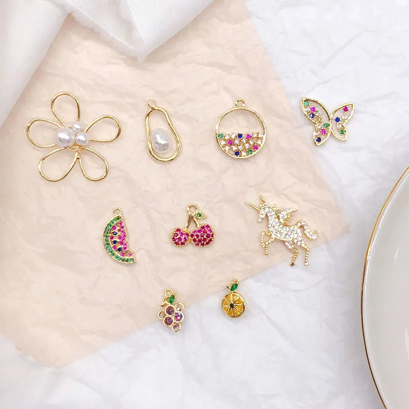 Аксессуары из настоящего золота с медным покрытием 18 карат сверло единорог