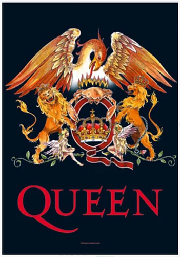 

QUEEN - BAND CREST - FABRIC POSTER oil paintings canvas Prints Wall Art For Living Room Bedroom Decor