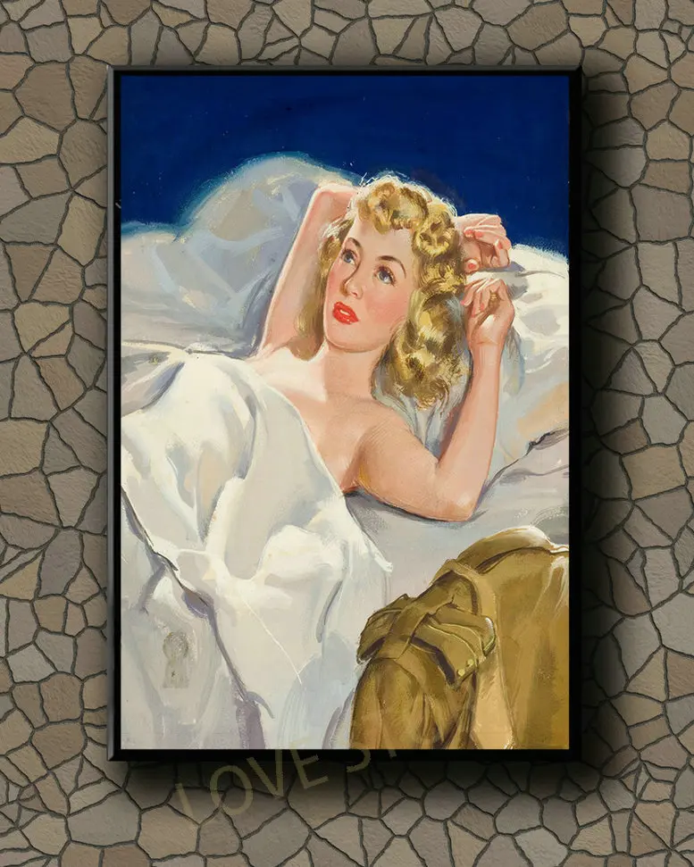 Винтажный красивый постер P395 в виде девушки, Классическая картина, 528 Шелковый тканевый постер, искусство, Декор, строительный подарок