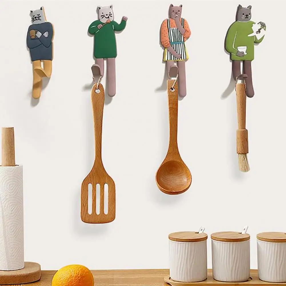 

Magnet Hook for Hanging Key Holder Cartoon Cat Image Widely Applied Decorative Fridge Message Sticker Holder Home Decor